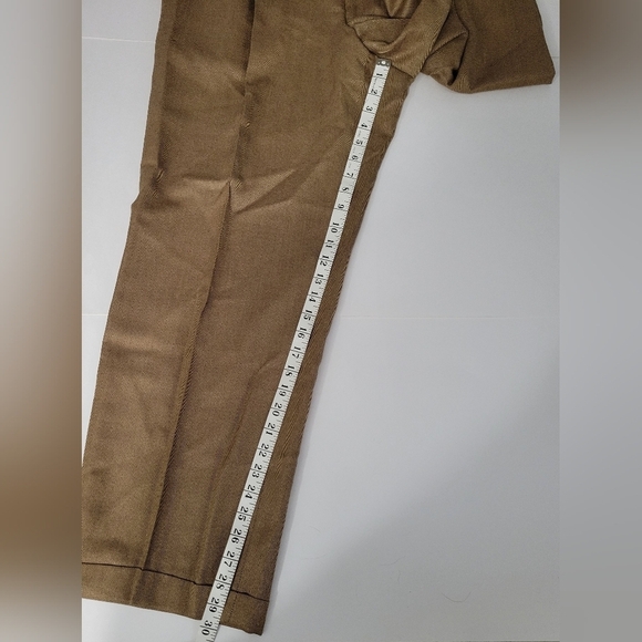 Como Sport Mens Wool Light Brown Traveler's Crease Style Trouser Pants - Picture 4 of 7
